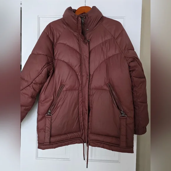 Andrew Marc Strehla Puffer Quilted Jacket color fig, size L - Picture 7 of 11